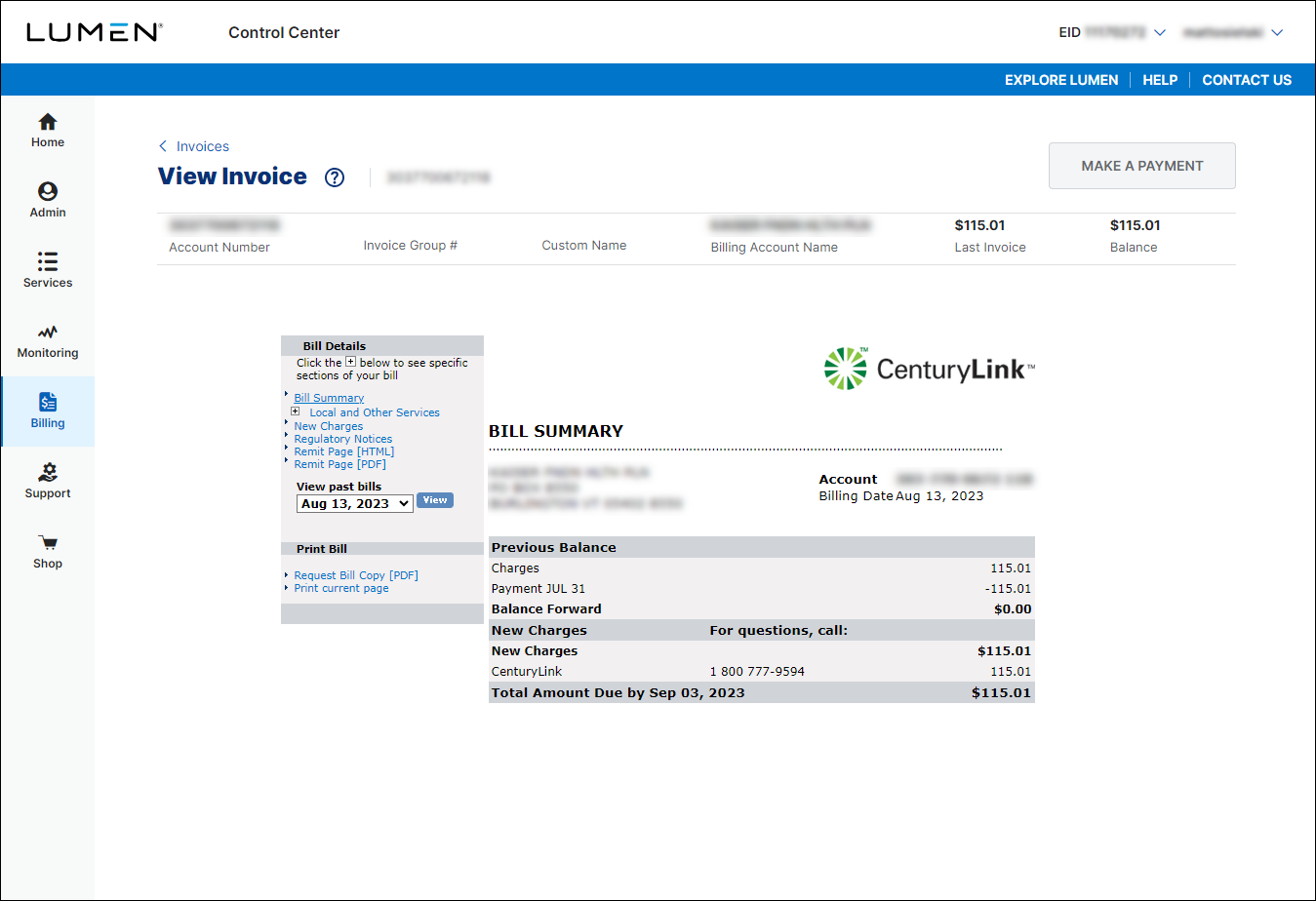 View Invoice