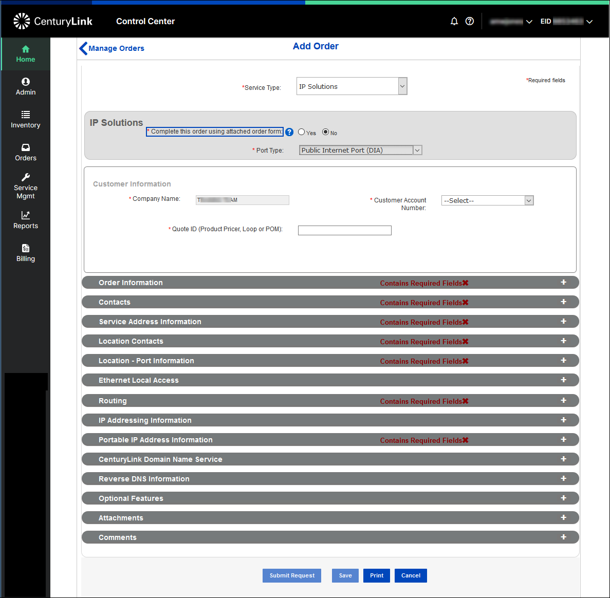 Manage orders ip solutions olof