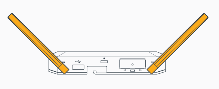 Photo of the Cradlepoint L950 LTE wireless adapter