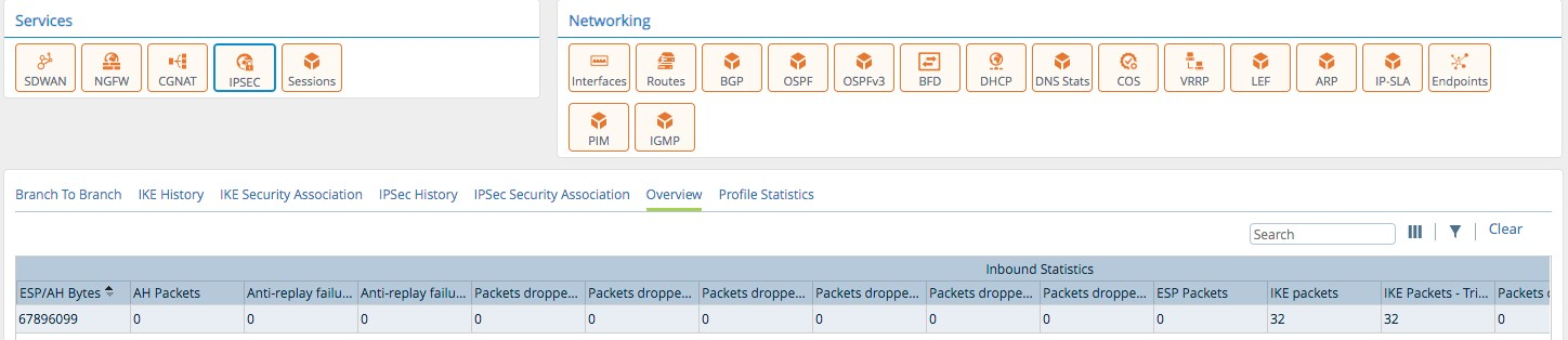 Monitor tab (showing Overview tab for an appliance)